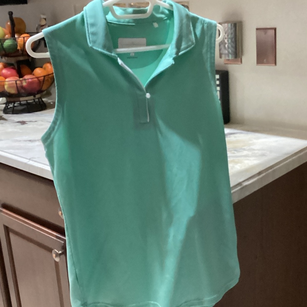 Women’s size large Tournament Collection sleeveless golf polo
